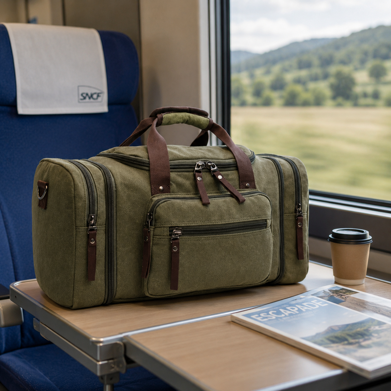 Odyssée – Sac de Voyage 50L Haute Capacité & Multi-Poches