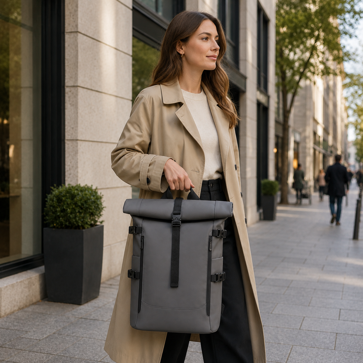 Flux – Sac à Dos Roll Top Urbain & Connecté
