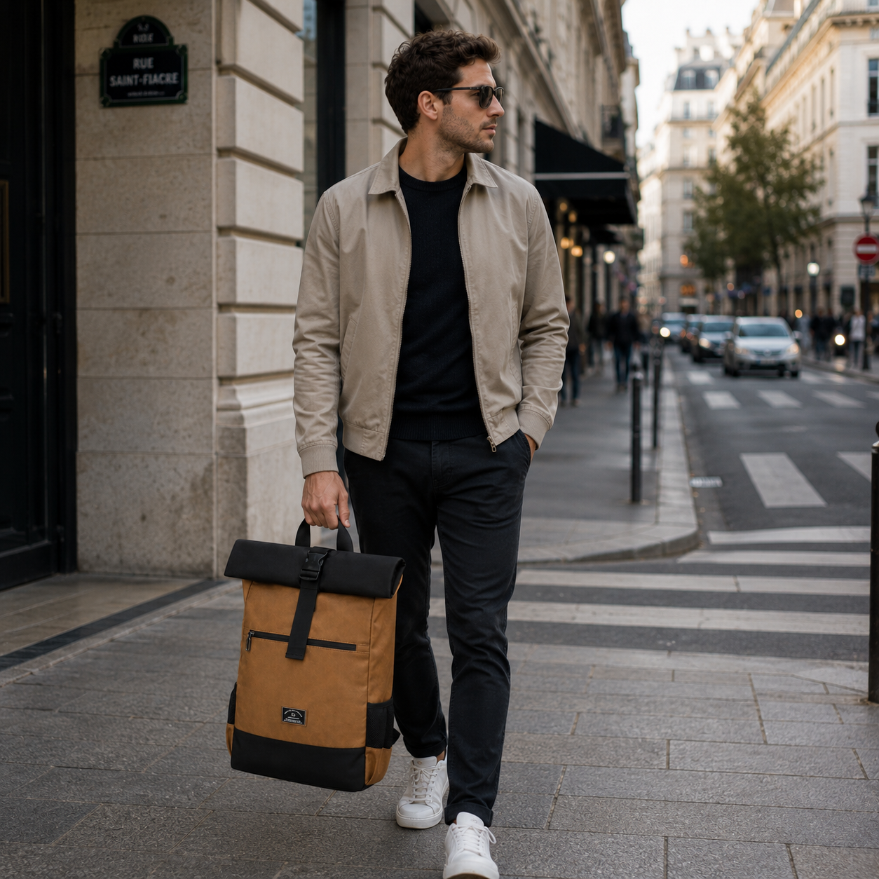 Sillage – Sac à Dos Roll Top Élégance Urbaine