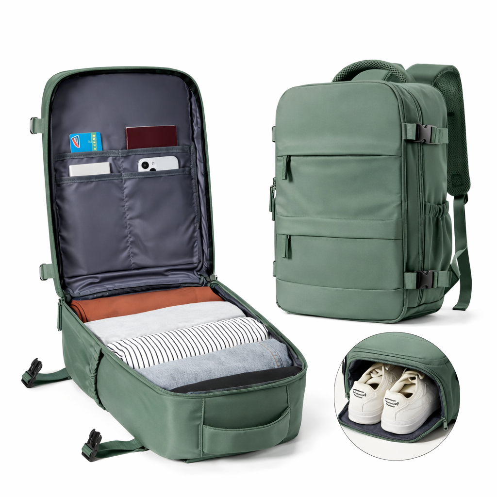 Athéna – Sac de Voyage Cabine 40 × 30 × 20 cm avec Compartiment Ordinateur