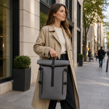Flux – Sac à Dos Roll Top Urbain & Connecté