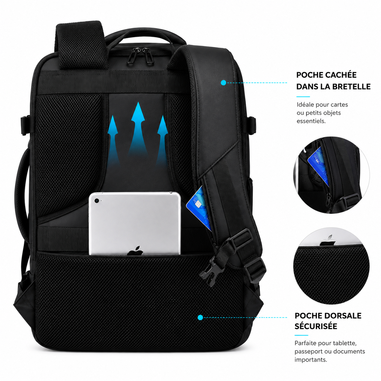 Odyssey – Sac à Dos Voyage 40L Multi-Compartiments