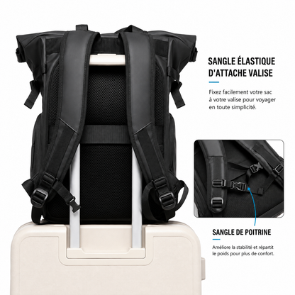 Flow – Sac à Dos Roll Top Étanchéité Totale 20L