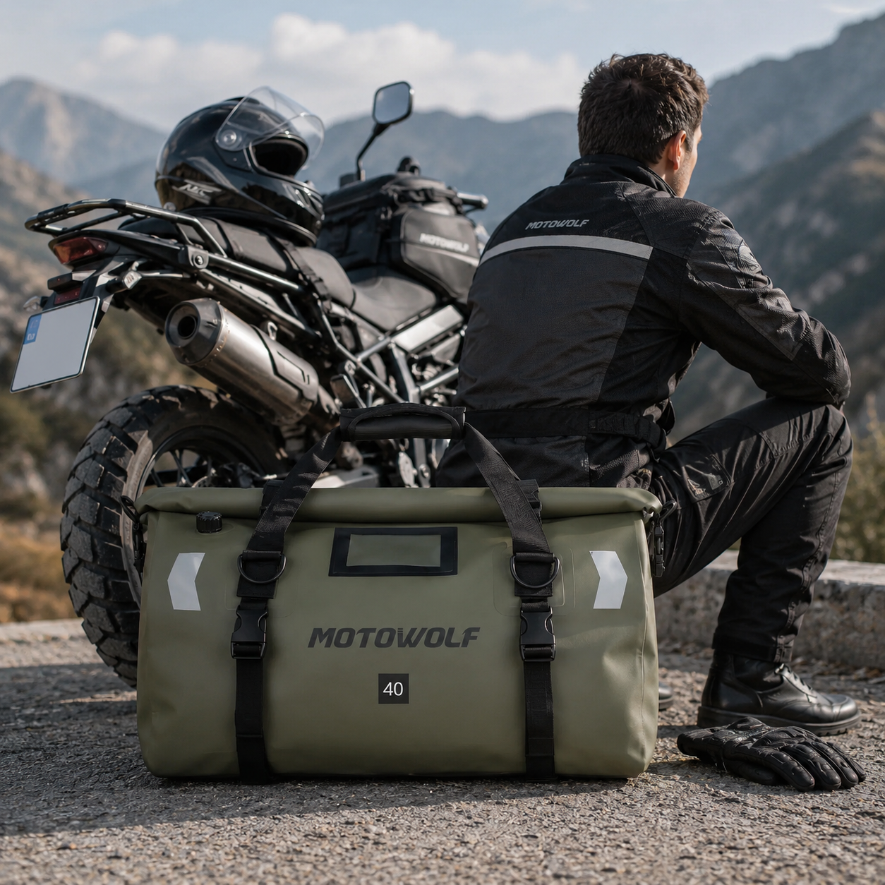 StormRider – Sac de Selle Moto Étanches 40L & 66L Haute Résistance