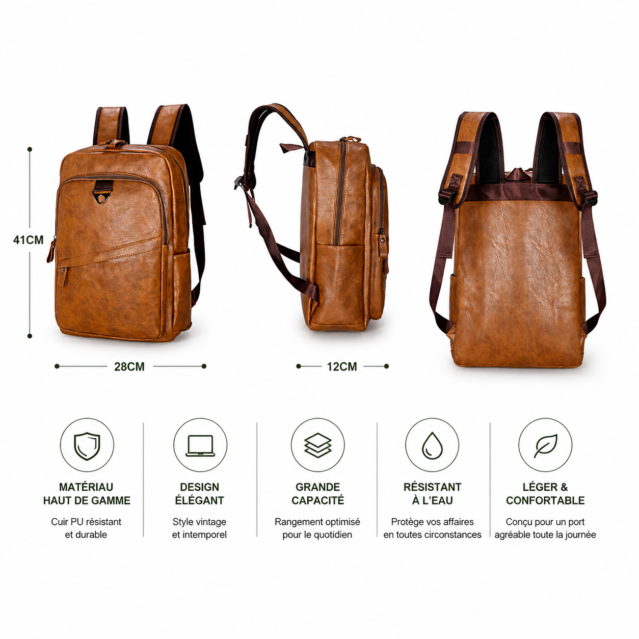 Vittorio – Sac à dos de voyage Design Business & Urbain