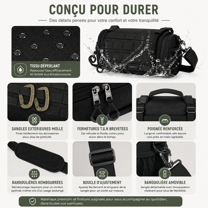 Khyber – Sac Bandoulière Tactique Imperméable & Polyvalent