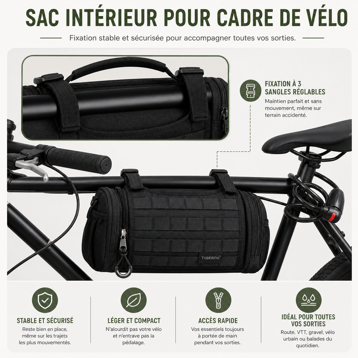 Khyber – Sac Bandoulière Tactique Imperméable & Polyvalent