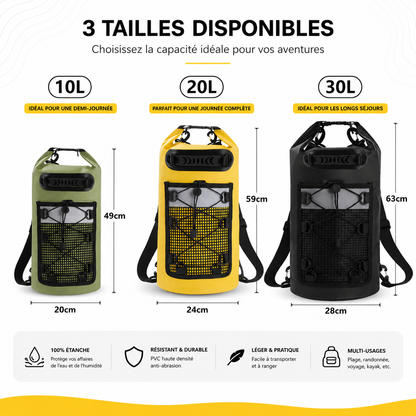 Zypher – Sac Étanche Oval 10L-30L Haute Protection