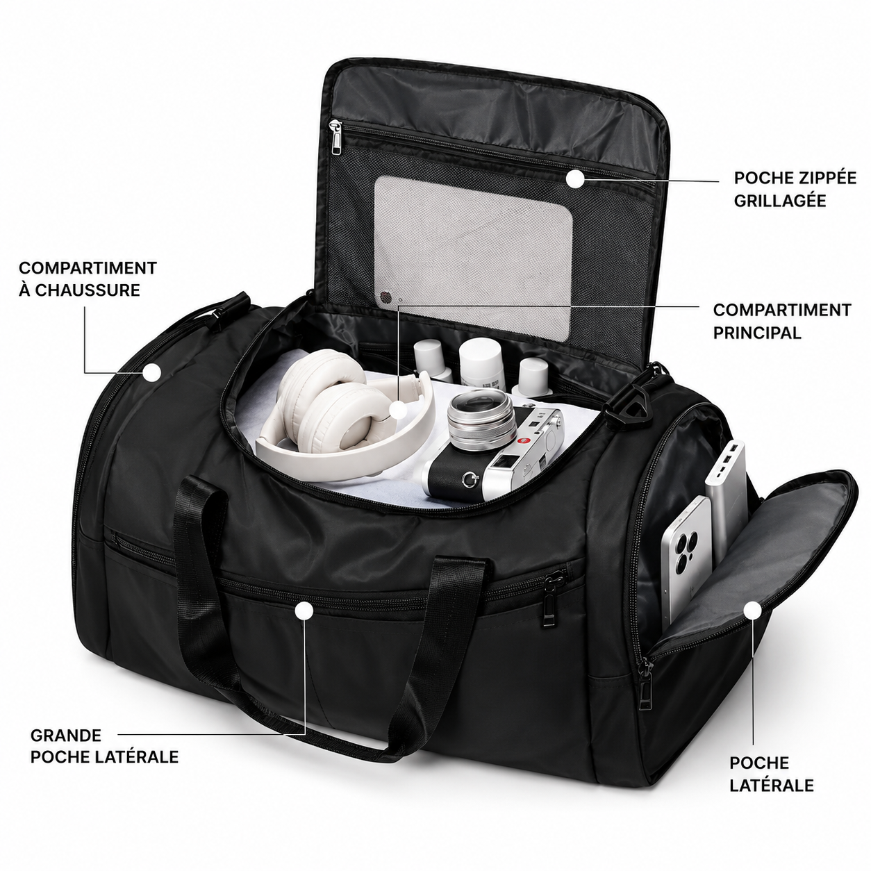 Colossus – Sac de Voyage XXL 45L Haute Capacité