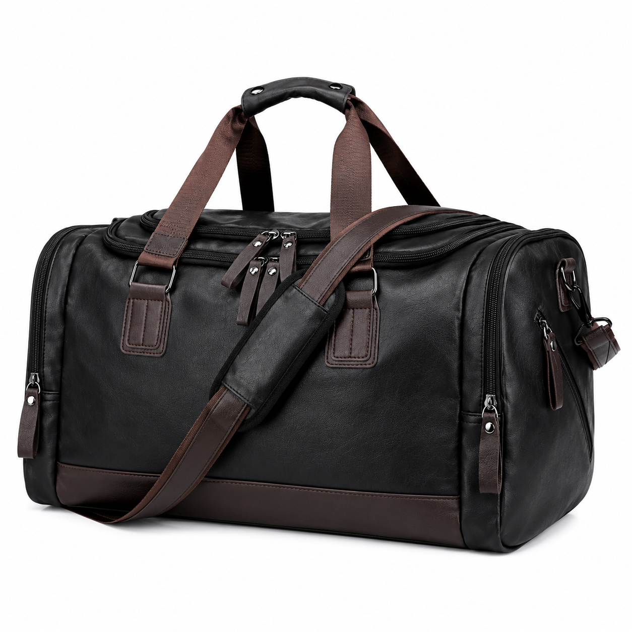 Smith – Sac de Voyage en Cuir Vintage Style Rétro & Industriel
