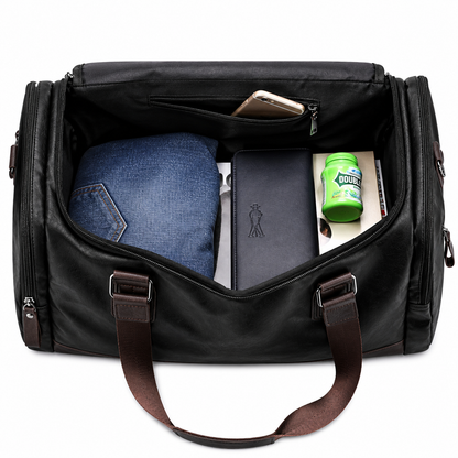 Smith – Sac de Voyage en Cuir Vintage Style Rétro & Industriel