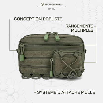 Core - Pochette Utilitaire Tactique MOLLE - Nylon Haute Résistance