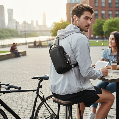Kaelis – Sac bandoulière multifonction étanche avec port USB