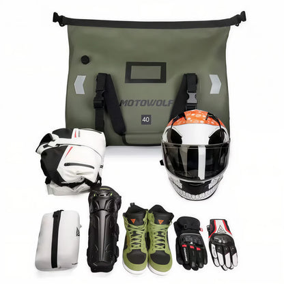 StormRider – Sac de Selle Moto Étanches 40L & 66L Haute Résistance