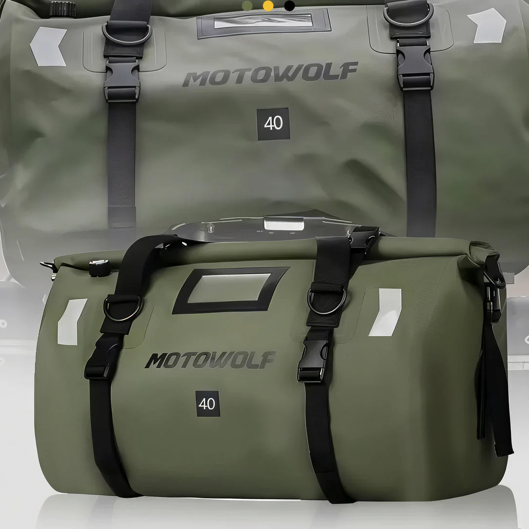 StormRider – Sac de Selle Moto Étanches 40L & 66L Haute Résistance