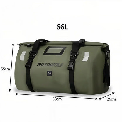 StormRider – Sac de Selle Moto Étanches 40L & 66L Haute Résistance